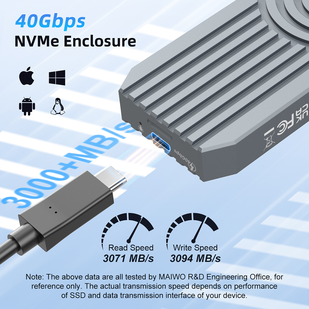 MAIWO 40Gbps External Hard Dri - 8Tb M2 Nvme Ssd 评论和价格