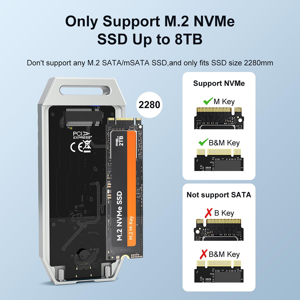 MAIWO USB4 M.2 SSD Case 40Gbps - 8Tb M2 Nvme Ssd 评论和价格