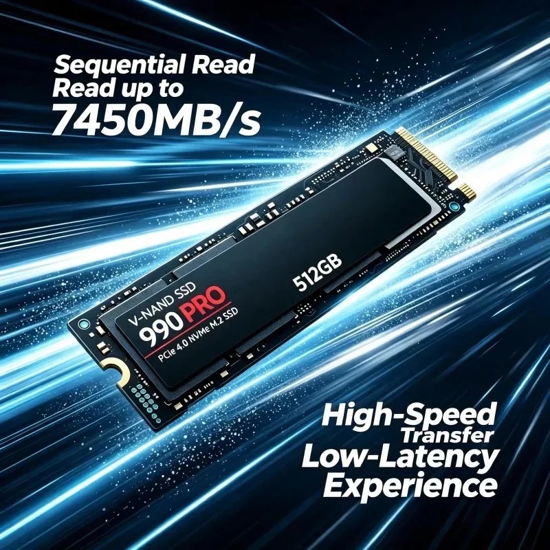 990 PRO Genuine SSD – 512GB/1T - Pcie 4.0 4Tb 2280 Ssd 7450Mbps 评论和价格